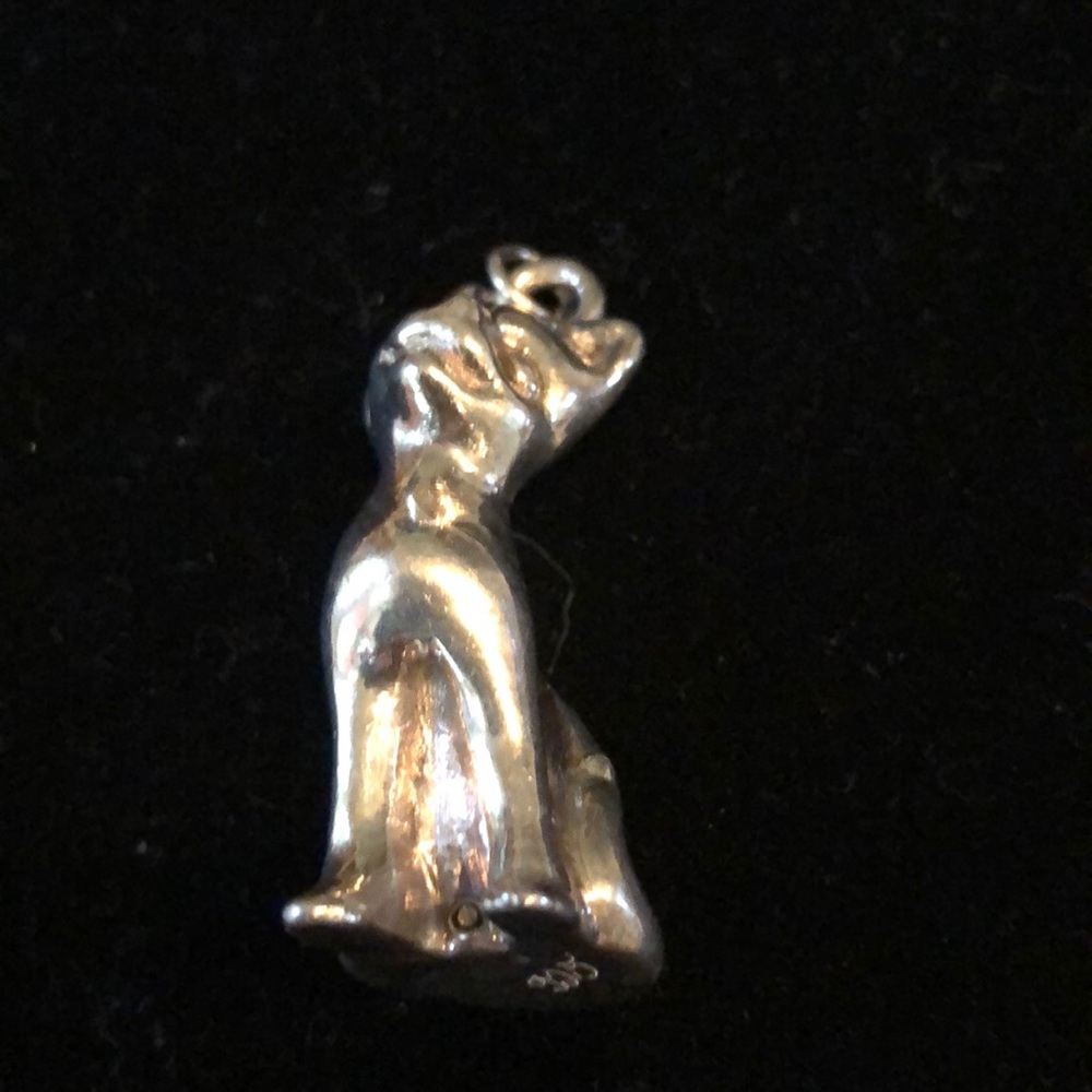 Solid Vintage Sterling Silver Pendent - image 1